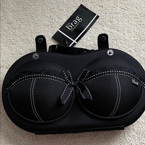 Black Bra Travel Case by The Brag Company new